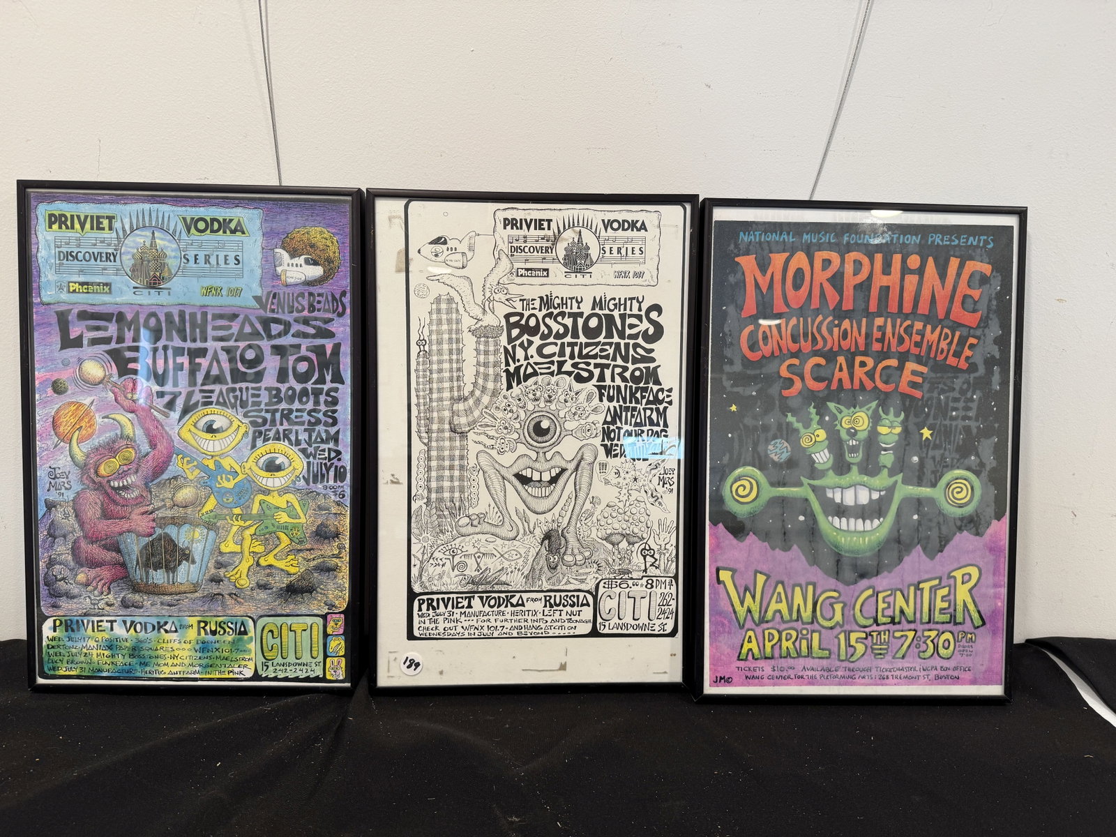 3 1991 JOEY MARS SIGNED CONCERT POSTERS, 17" X 11" EACH (1 of 4)
