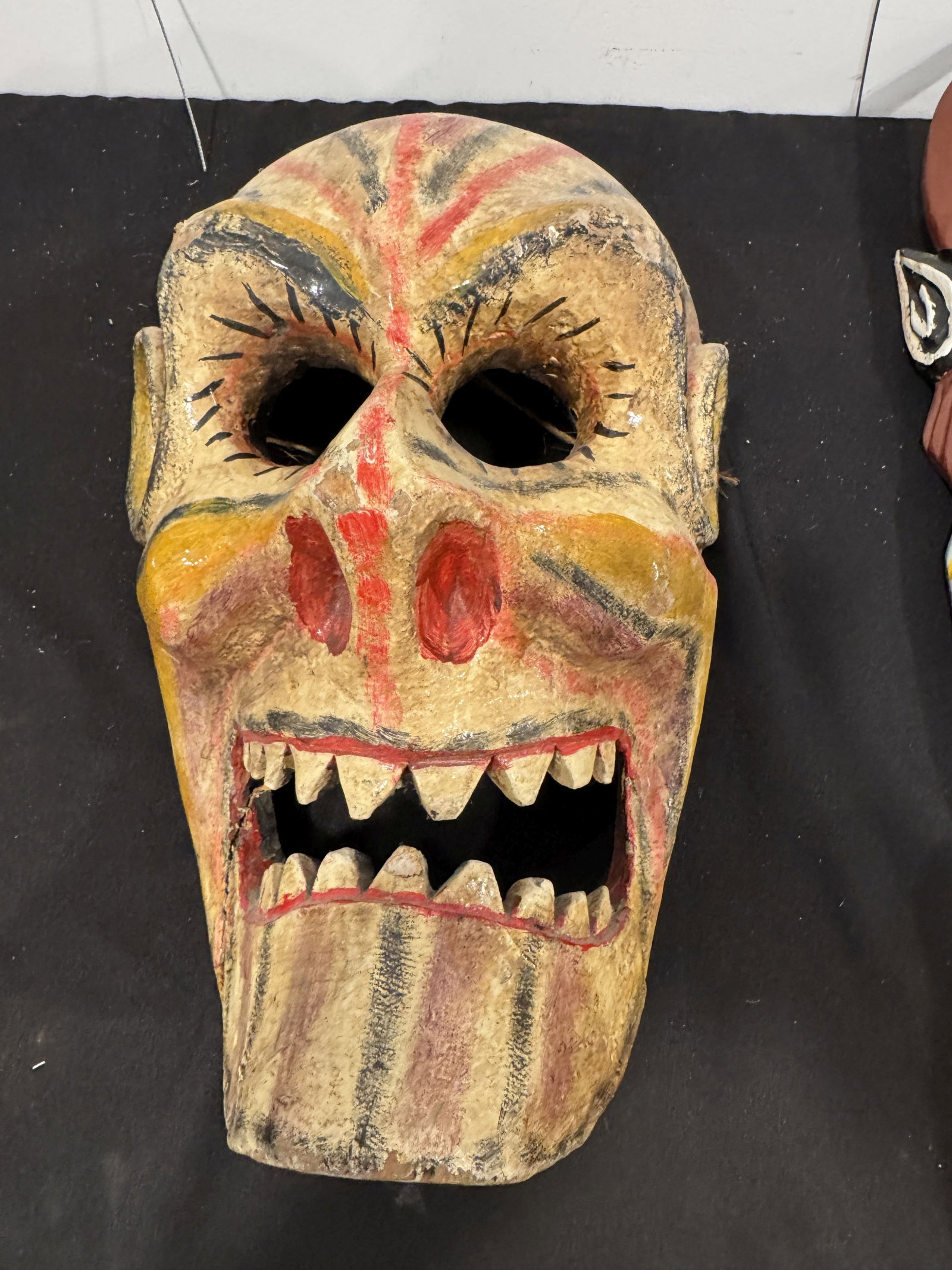 LARGE AND UNUSUAL SKULL MASK, 16" X 12" X 9" (1 of 3)