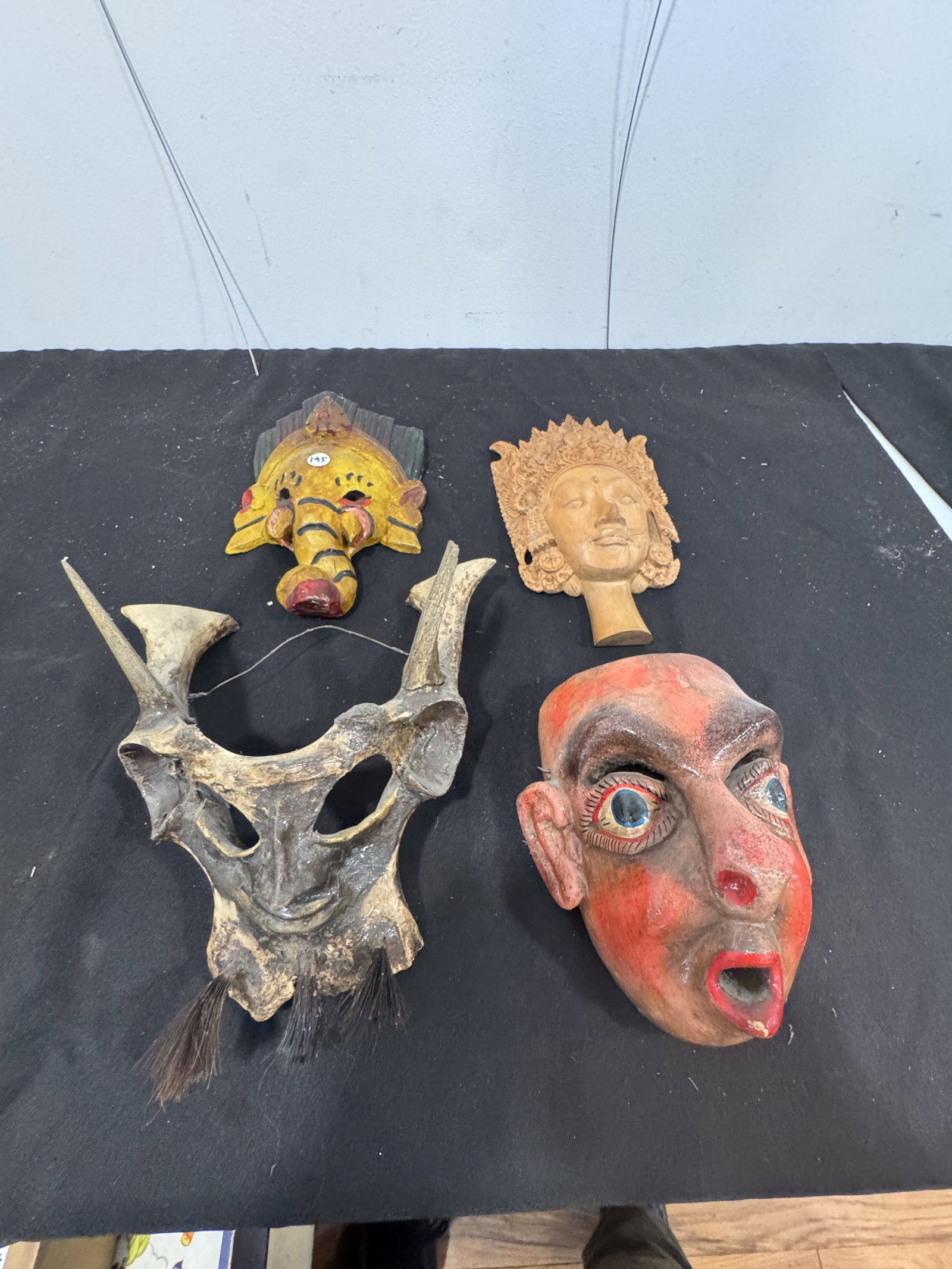 4 MASKS VARIOUS ORIGINS, 11" X 11" AND SMALLER (1 of 5)