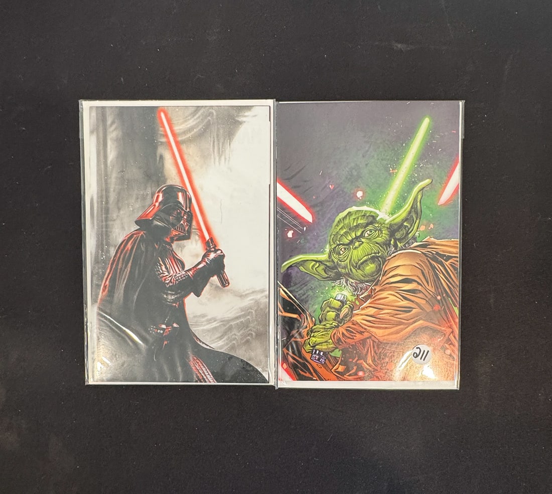 STAR WARS YODA #1 AND DARTH VADER LIMITED EDITION (1 of 5)