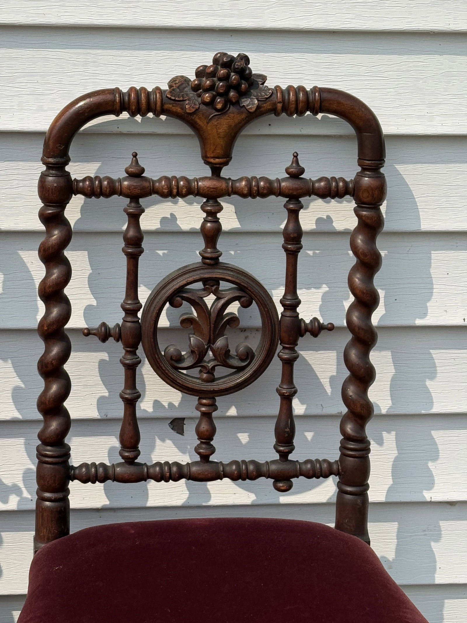 3 VICTORIAN WALNUT SIDE CHAIRS - 2