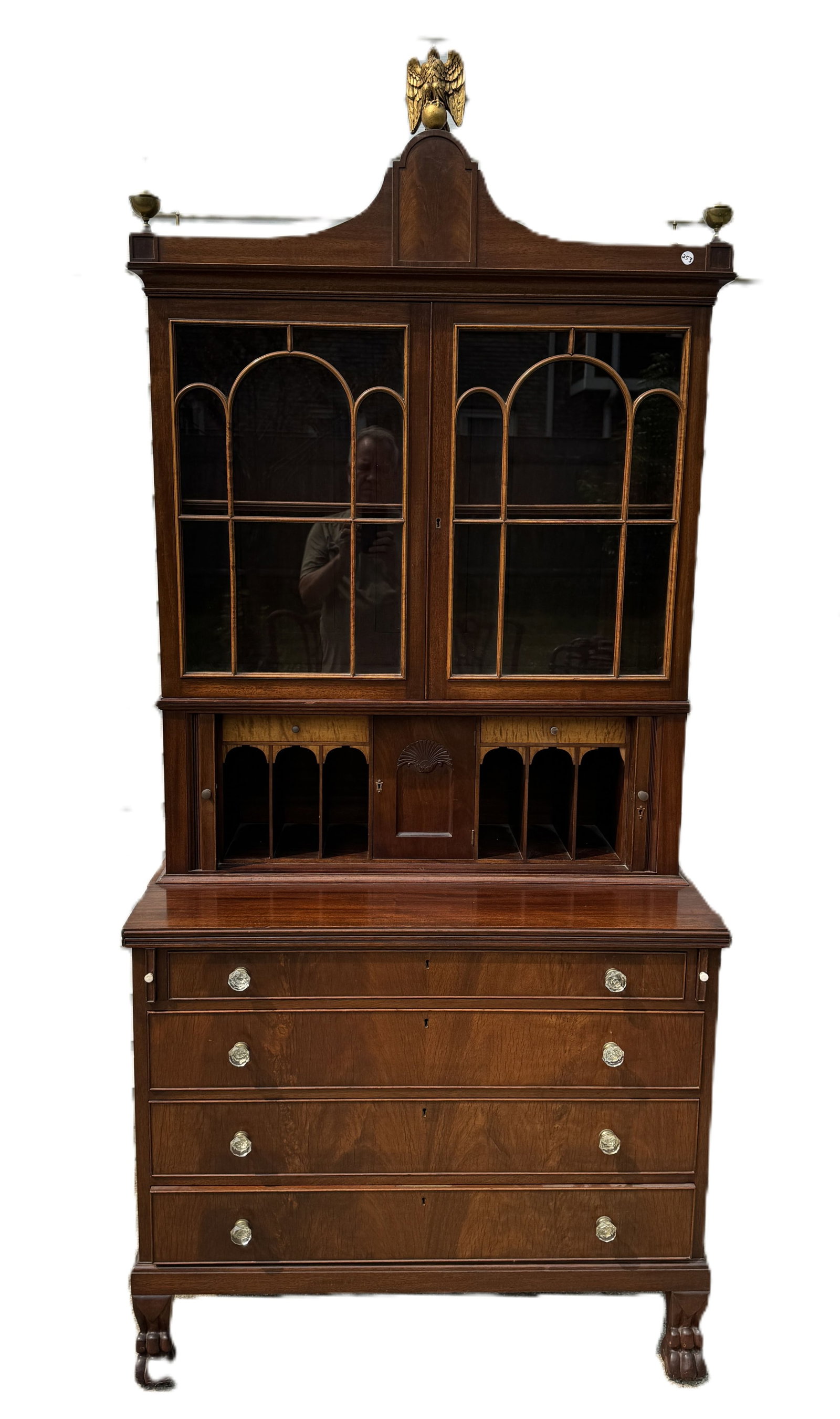 IRVING AND CASSON, AH DAVENPORT BEAUTIFUL INLAID SECRETARY (1 of 12)