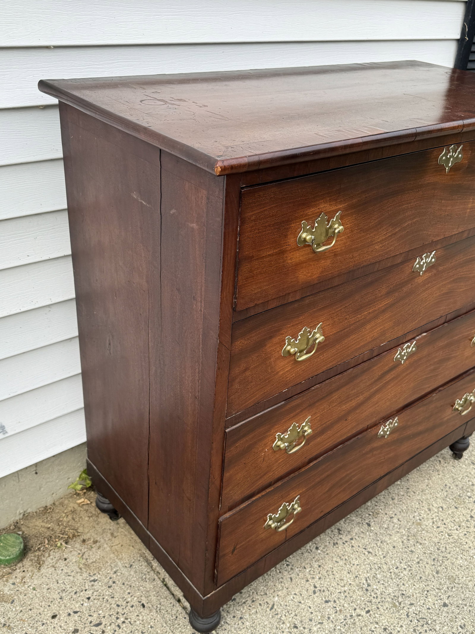A VICTORIAN ANTIQUE CHEST 41" X 20" X41" - 4