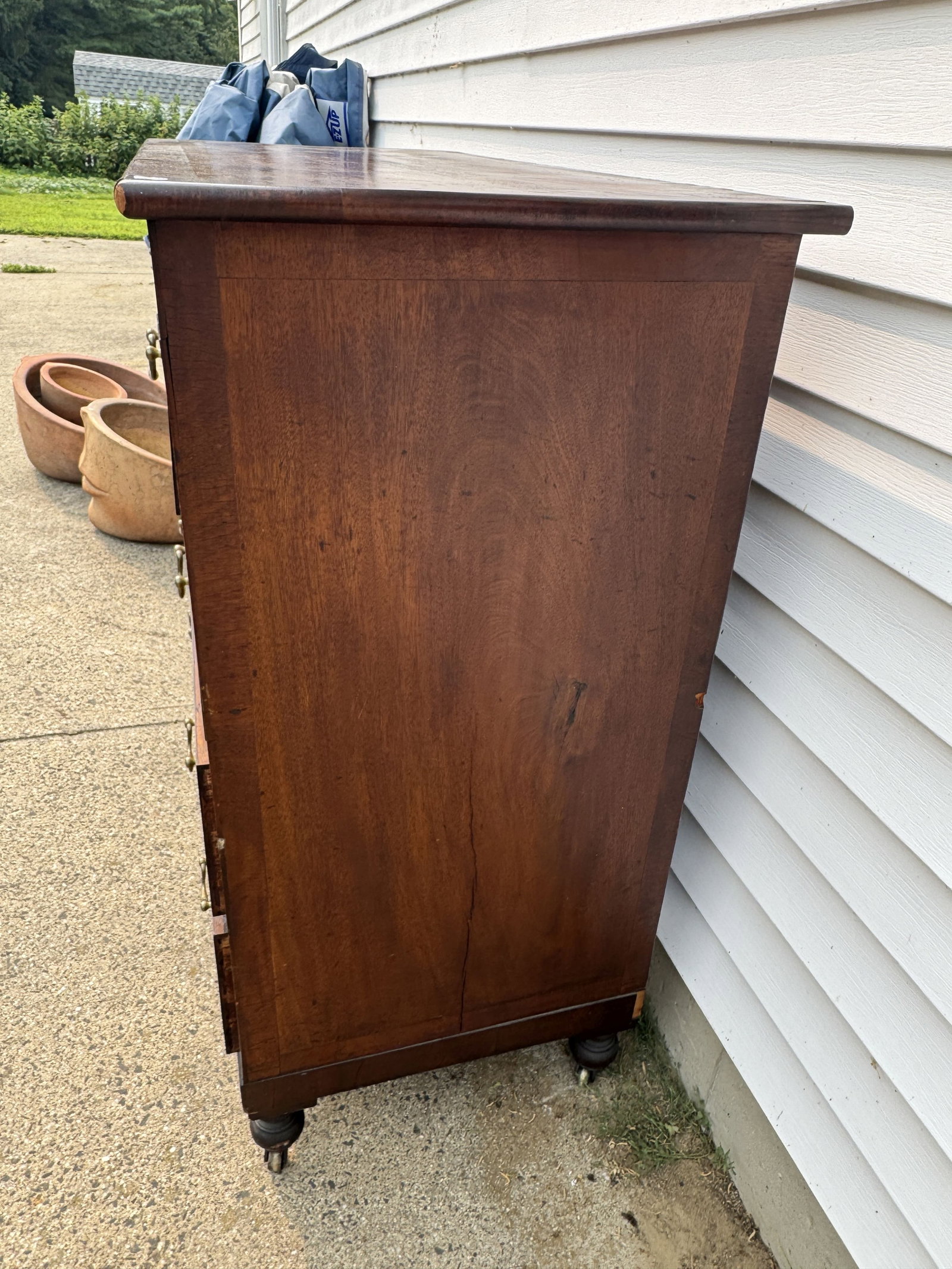 A VICTORIAN ANTIQUE CHEST 41" X 20" X41" - 6
