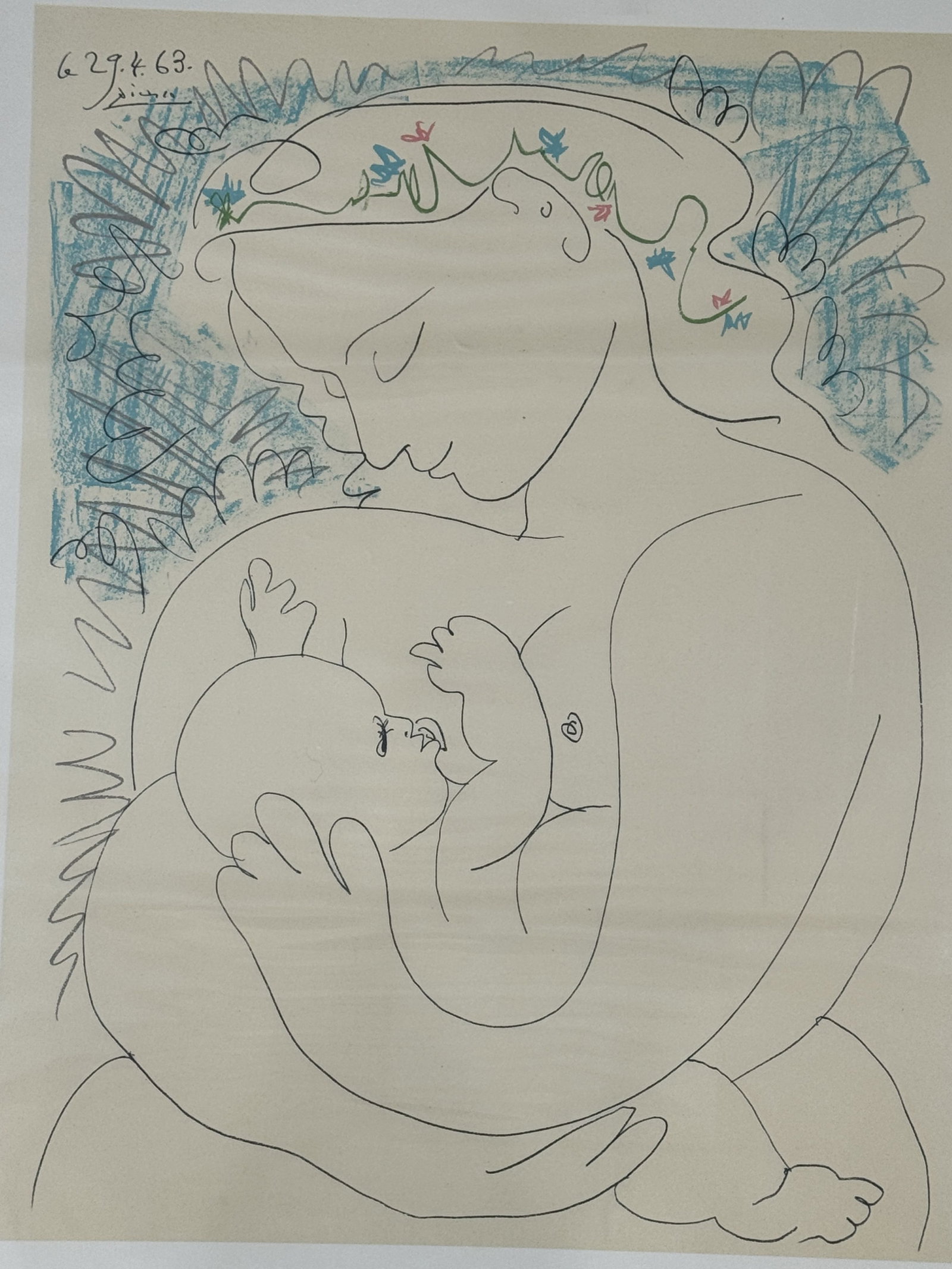 PICASSO LITHOGRAPH SIGNED IN PLATE 19.5" X 25.5" - 3