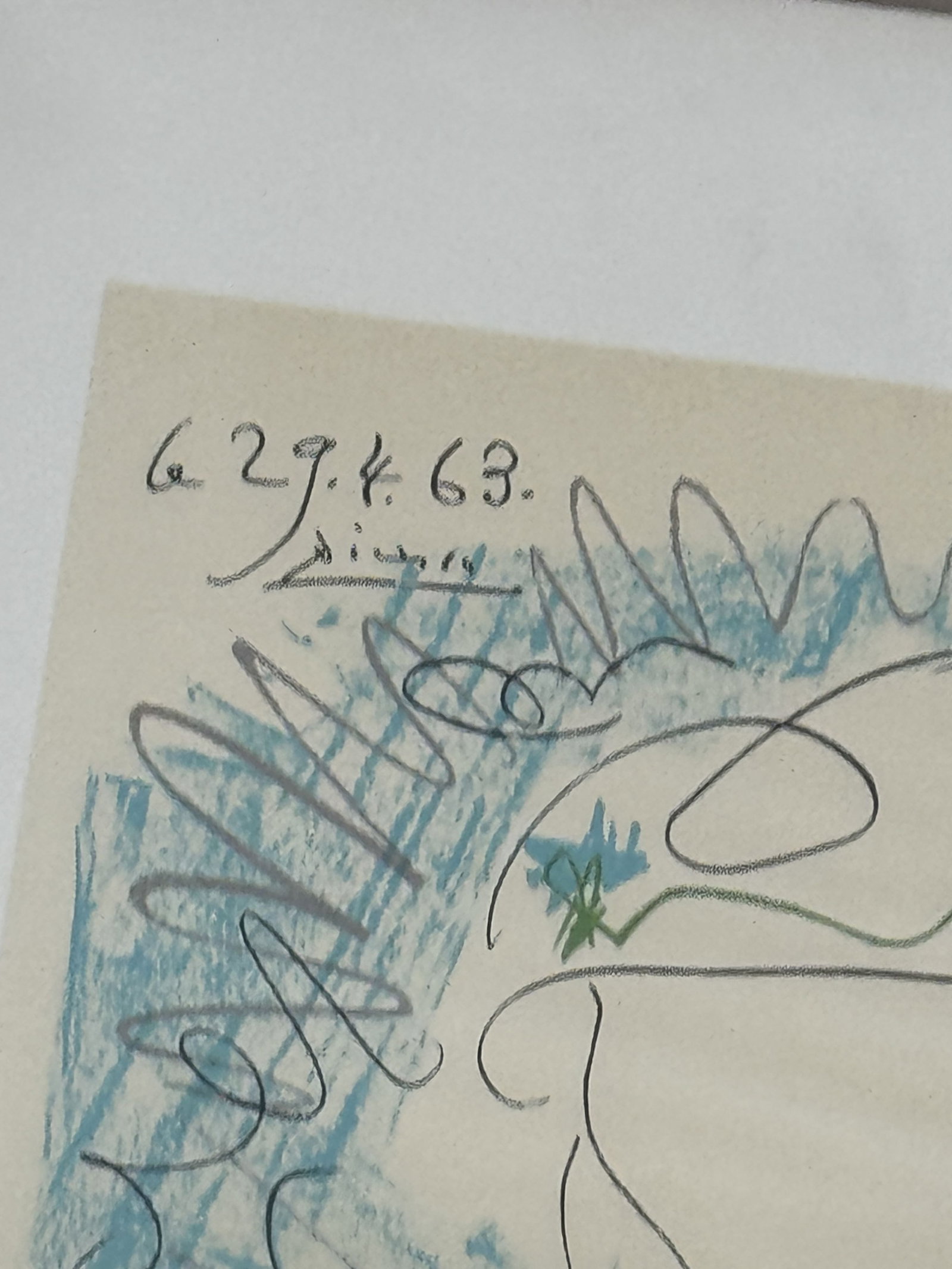 PICASSO LITHOGRAPH SIGNED IN PLATE 19.5" X 25.5" - 4