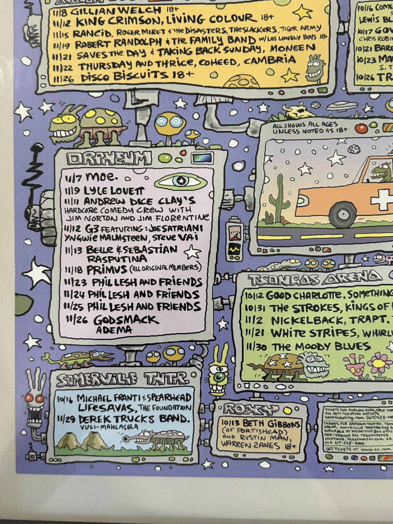 JOEY MARS AVALON 2003 LINEUP POSTER, 14.5" X 20.5" - 4