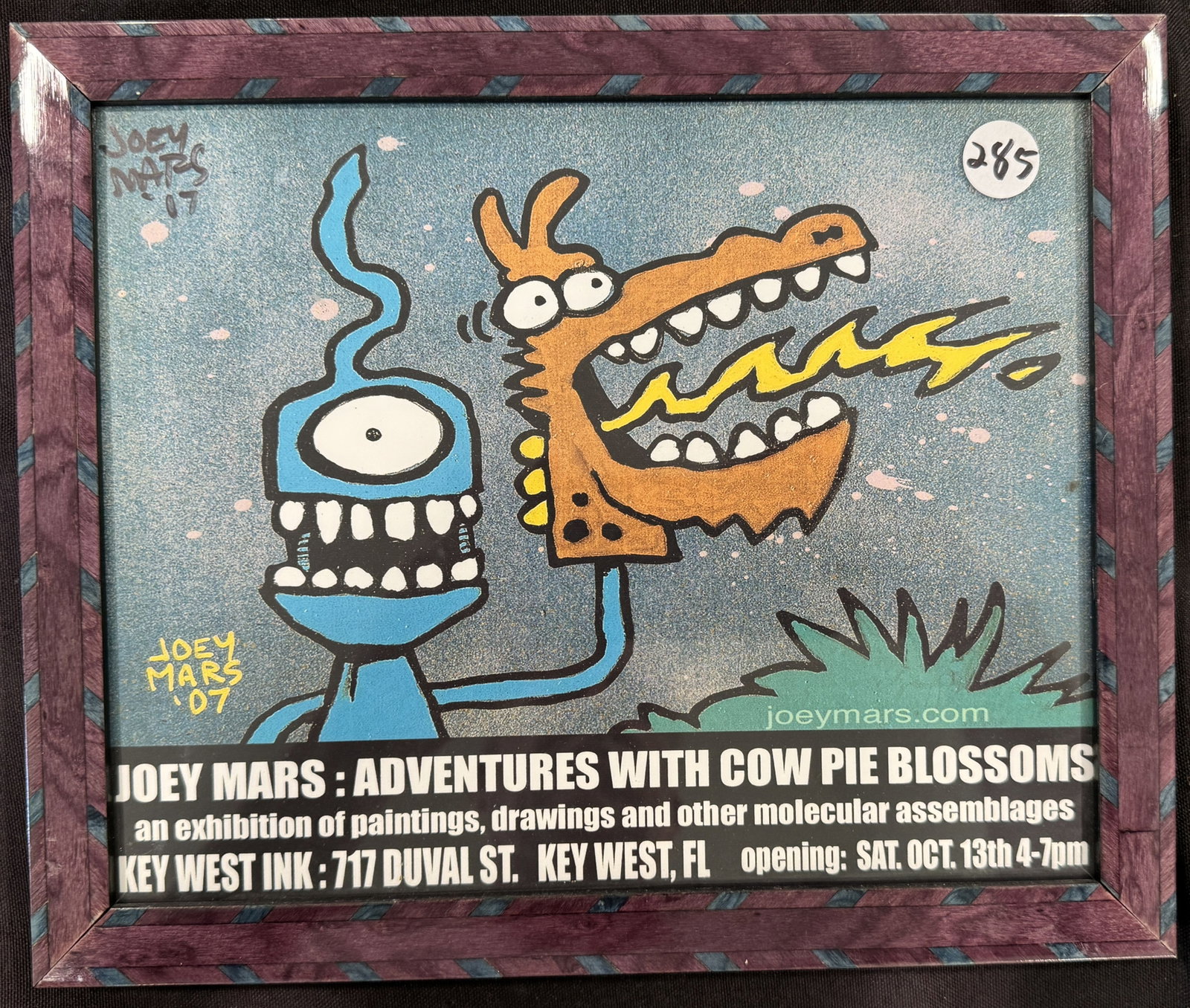 JOEY MARS 2007 CONCERT POSTER, 11" X 9" - 2