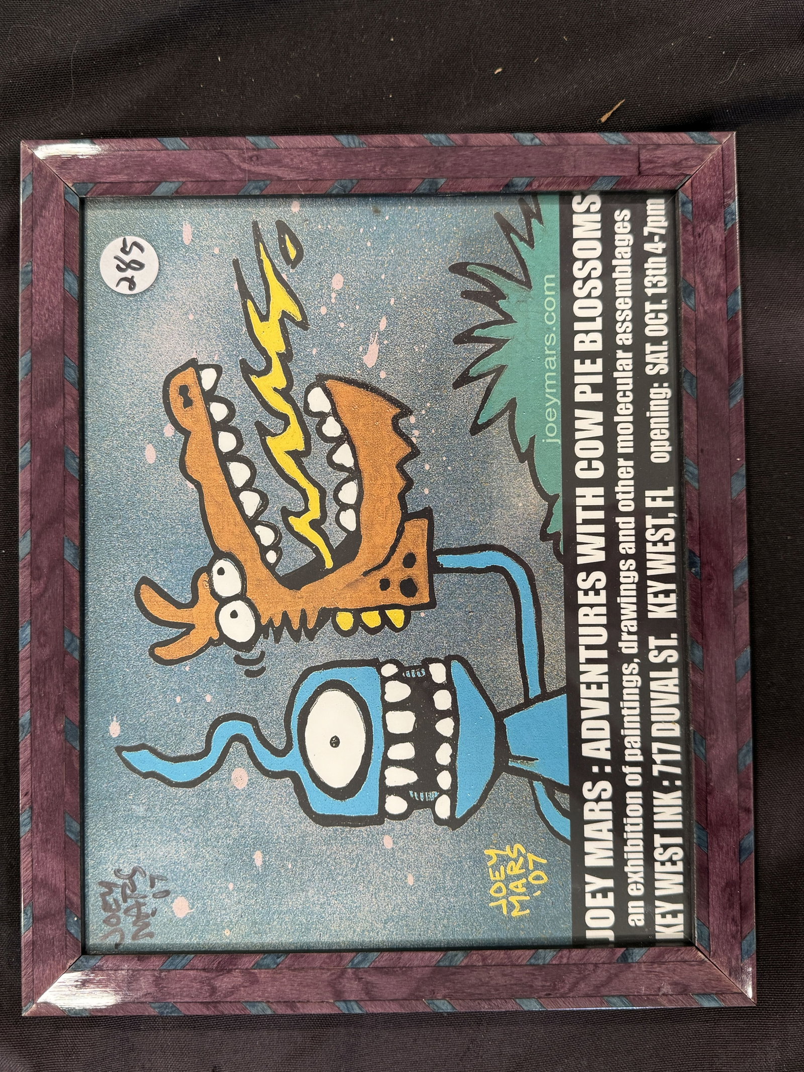 JOEY MARS 2007 CONCERT POSTER, 11" X 9" - 3