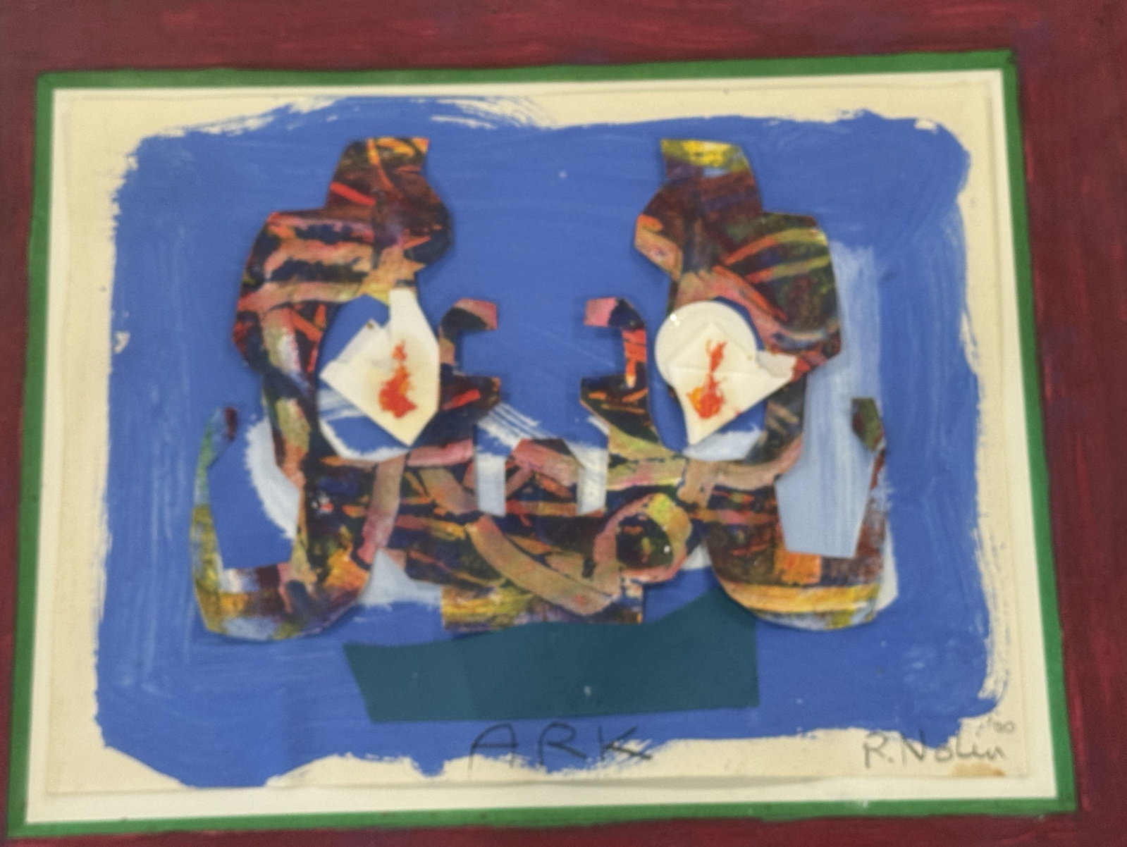 RAY NOLIN MIXED MEDIA: RAY NOLIN MIXED MEDIA. ITEM FROM THE COLLECTION OF RONALD HAZEL