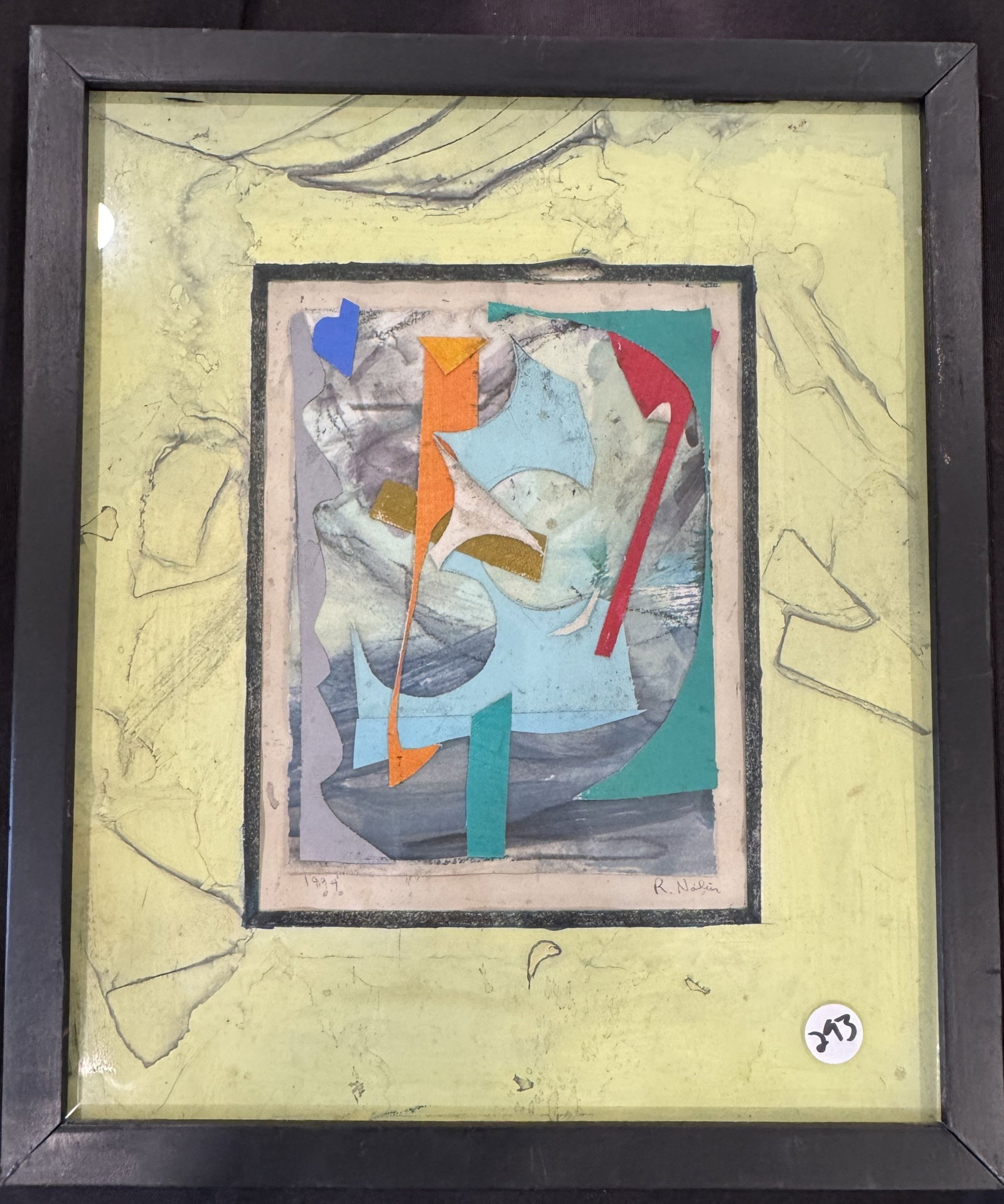 RAY NOLIN MIXED MEDIA: RAY NOLIN MIXED MEDIA. ITEM FROM THE COLLECTION OF RONALD HAZEL