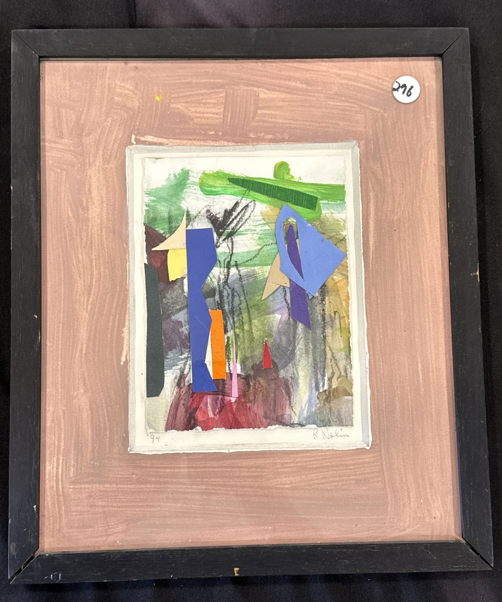 RAY NOLIN MIXED MEDIA: RAY NOLIN MIXED MEDIA. ITEM FROM THE COLLECTION OF RONALD HAZEL