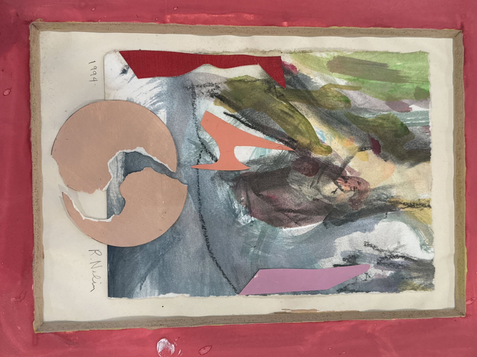 RAY NOLIN MIXED MEDIA ON PAPER 12" X 16" - 5