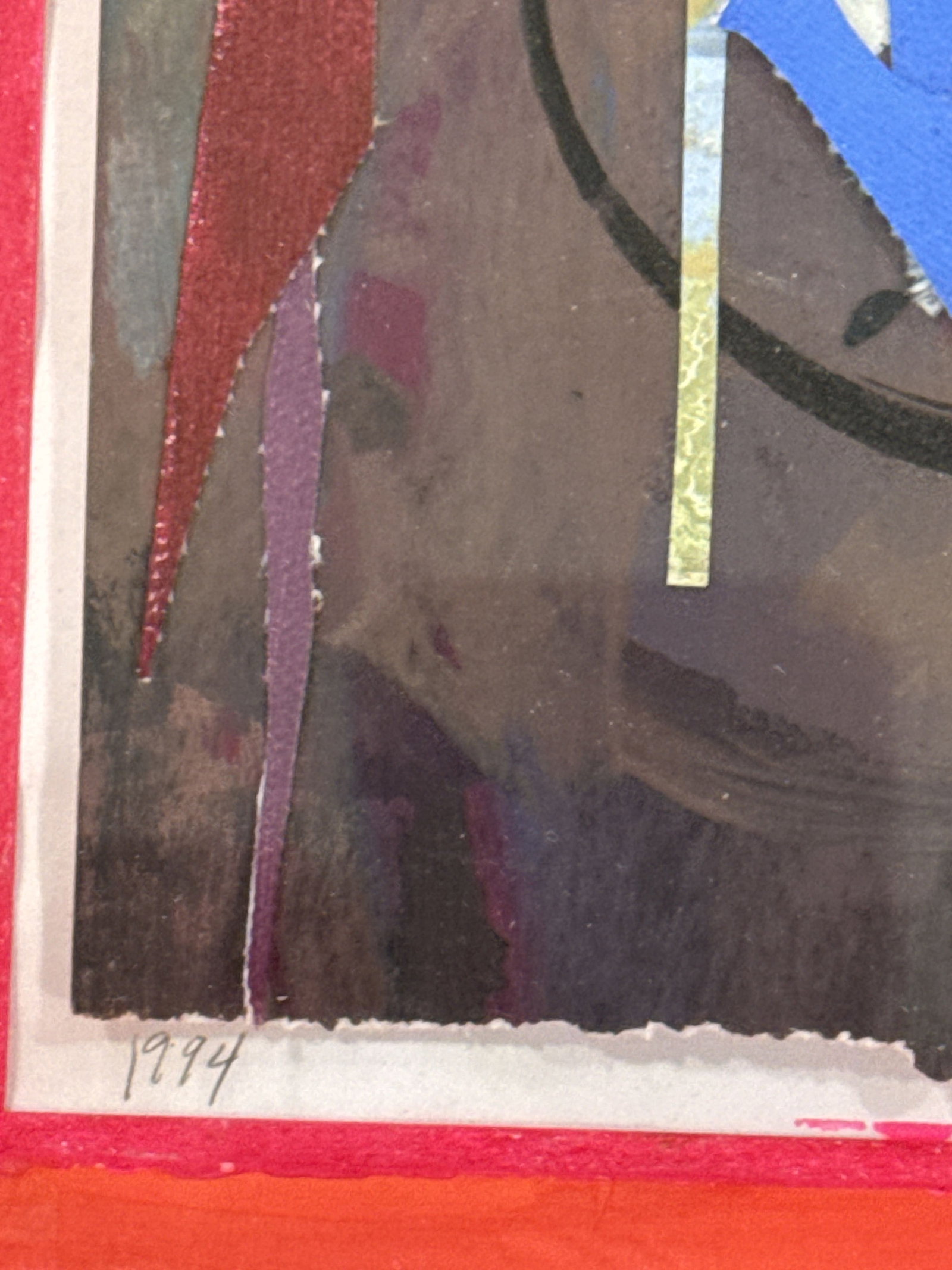 RAY NOLIN MIXED MEDIA ON PAPER 12" X14" - 5