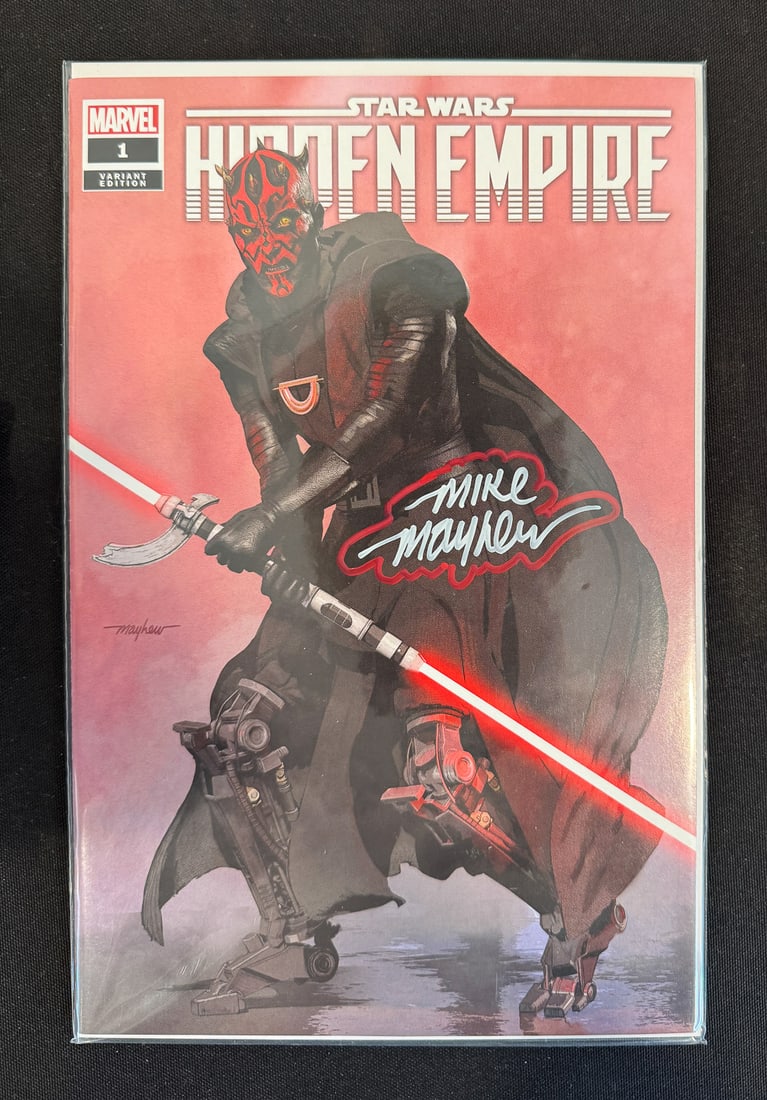 4 DARTH MAUL #1 SIGNED BY MIKE MAYHEW - 3