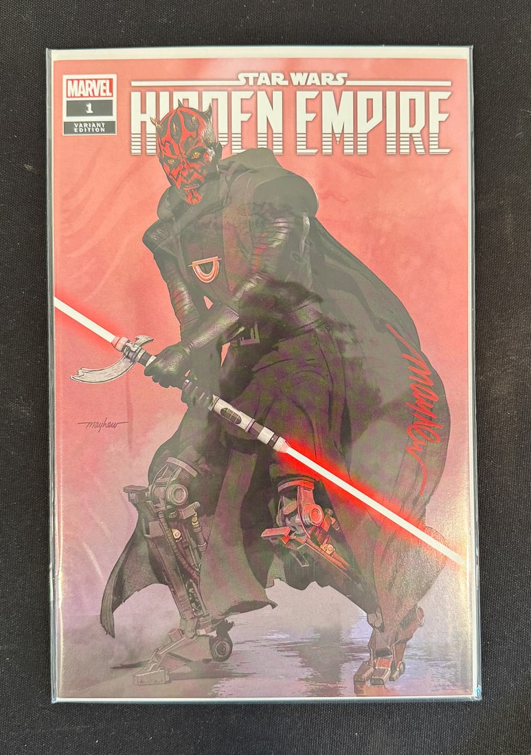 4 DARTH MAUL #1 SIGNED BY MIKE MAYHEW - 4