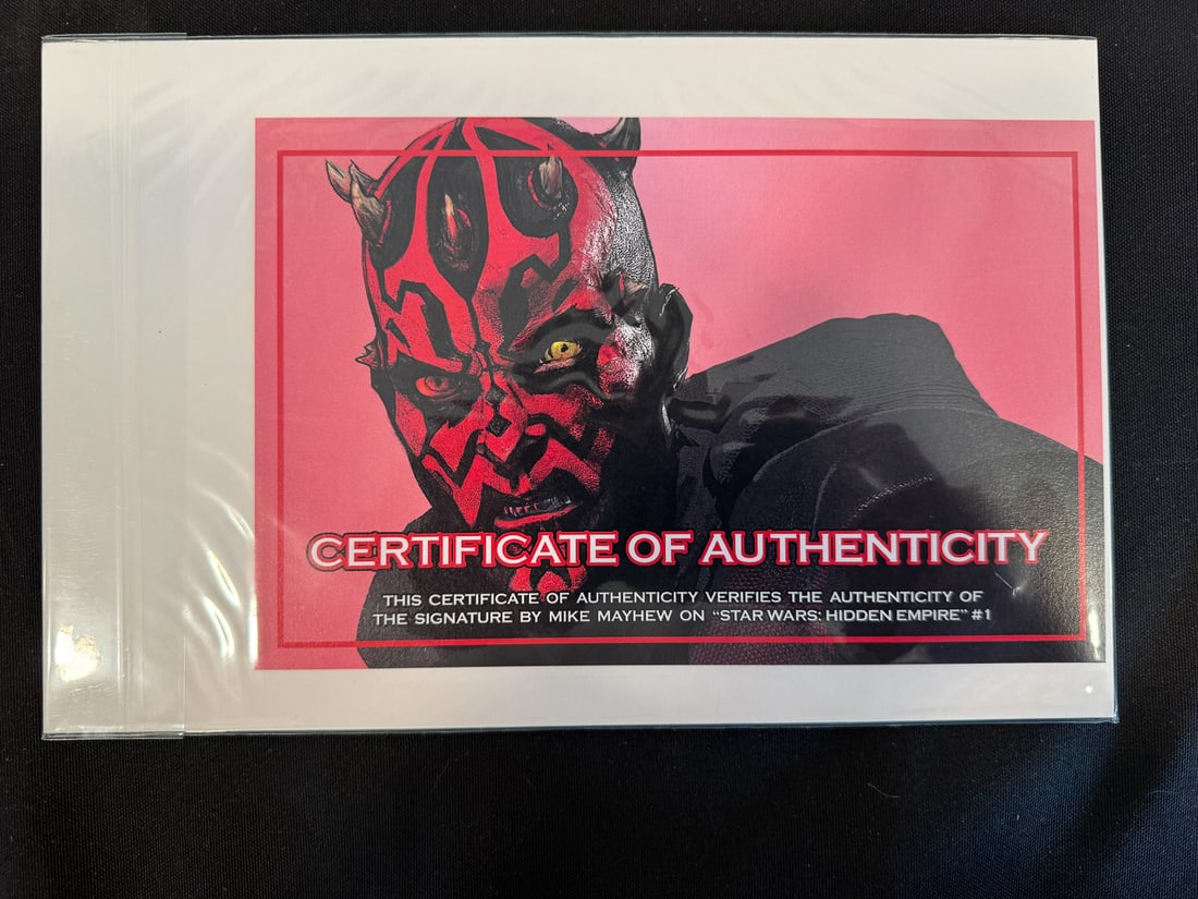 4 DARTH MAUL #1 SIGNED BY MIKE MAYHEW - 8