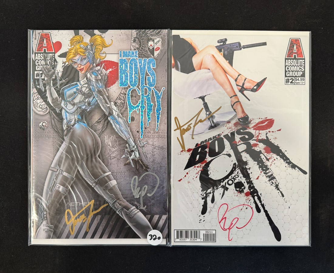 2 SIGNED I MAKE BOYS CRY COMIC BOOKS: 2 SIGNED I MAKE BOYS CRY COMIC BOOKS