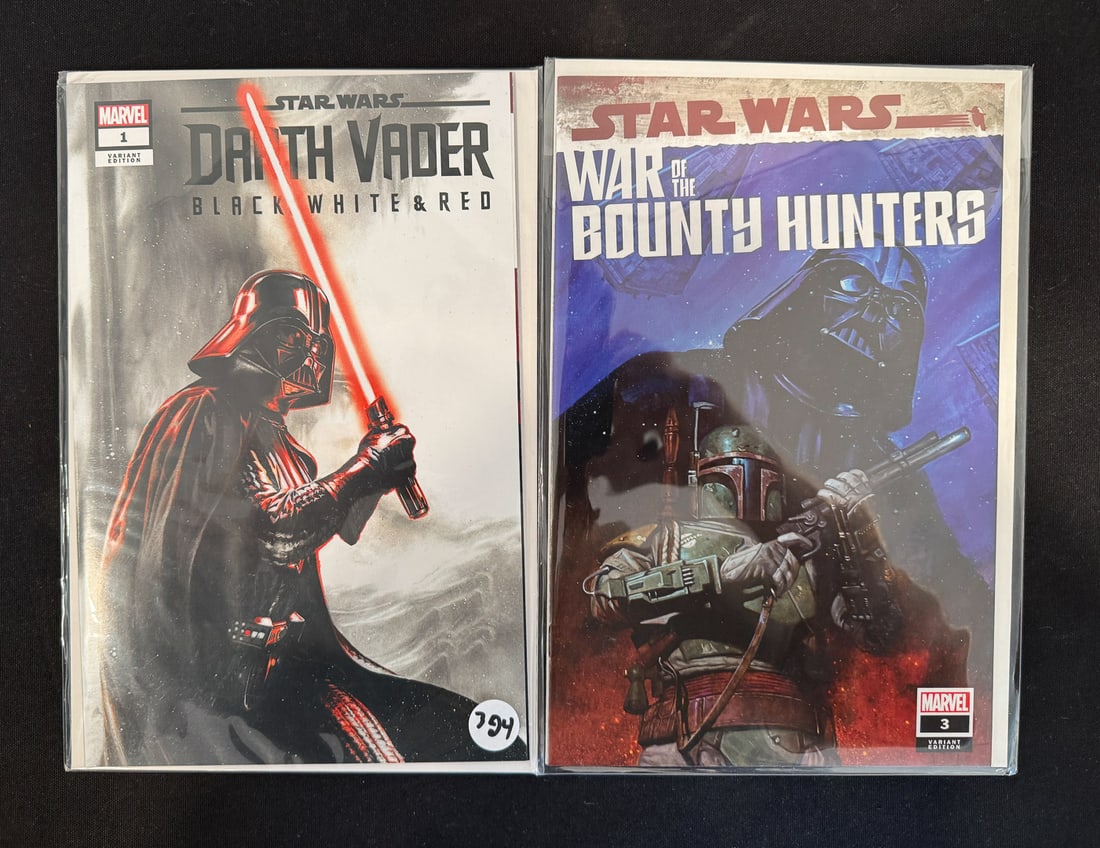 2 SIGNED STAR WARS COMIC BOOKS: 2 SIGNED STAR WARS COMIC BOOKS