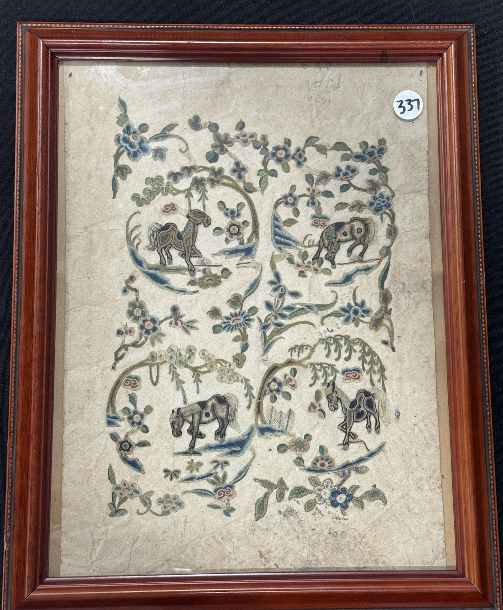 CHINESE FRAMED TAPESTRY: CHINESE FRAMED TAPESTRY