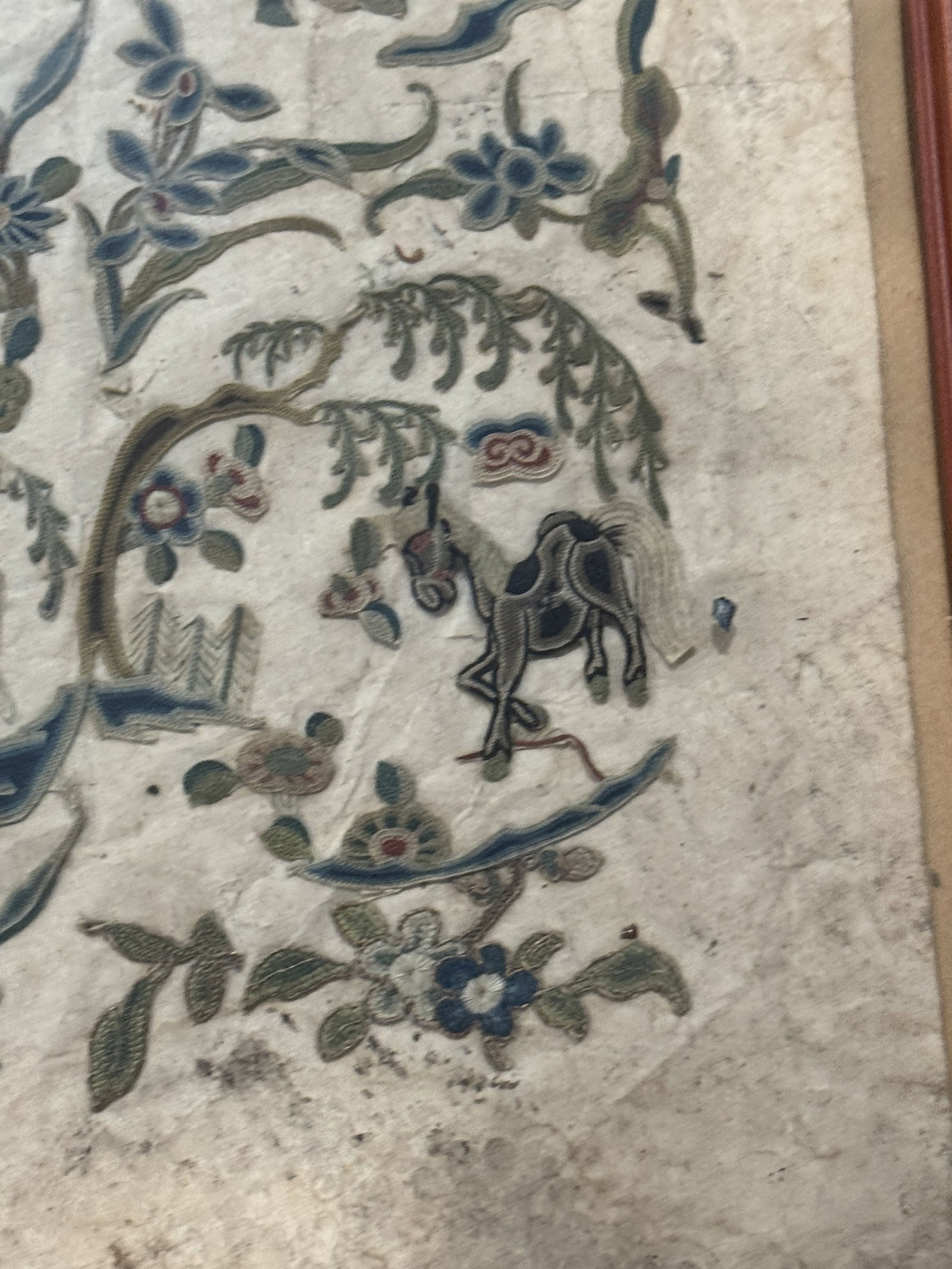 CHINESE FRAMED TAPESTRY - 3