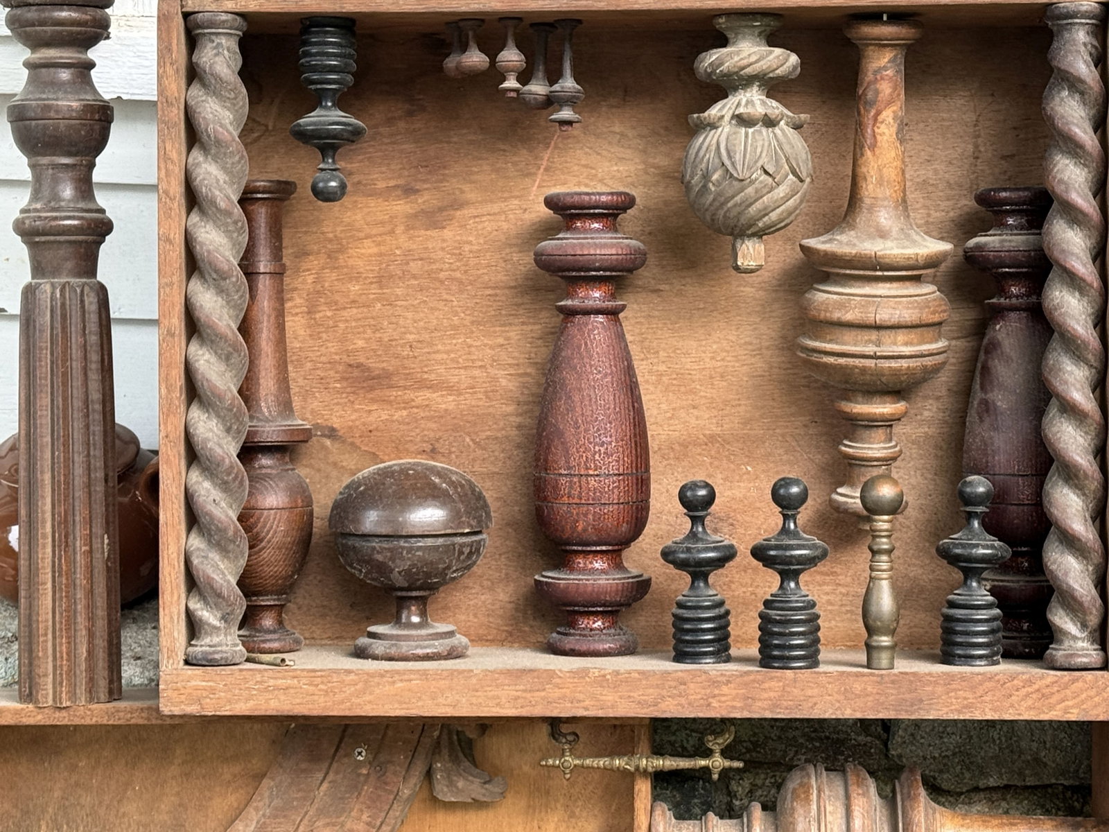 VICTORIAN WOODENWARE ART ASSEMBLAGE 52" X 45" X6" - 3