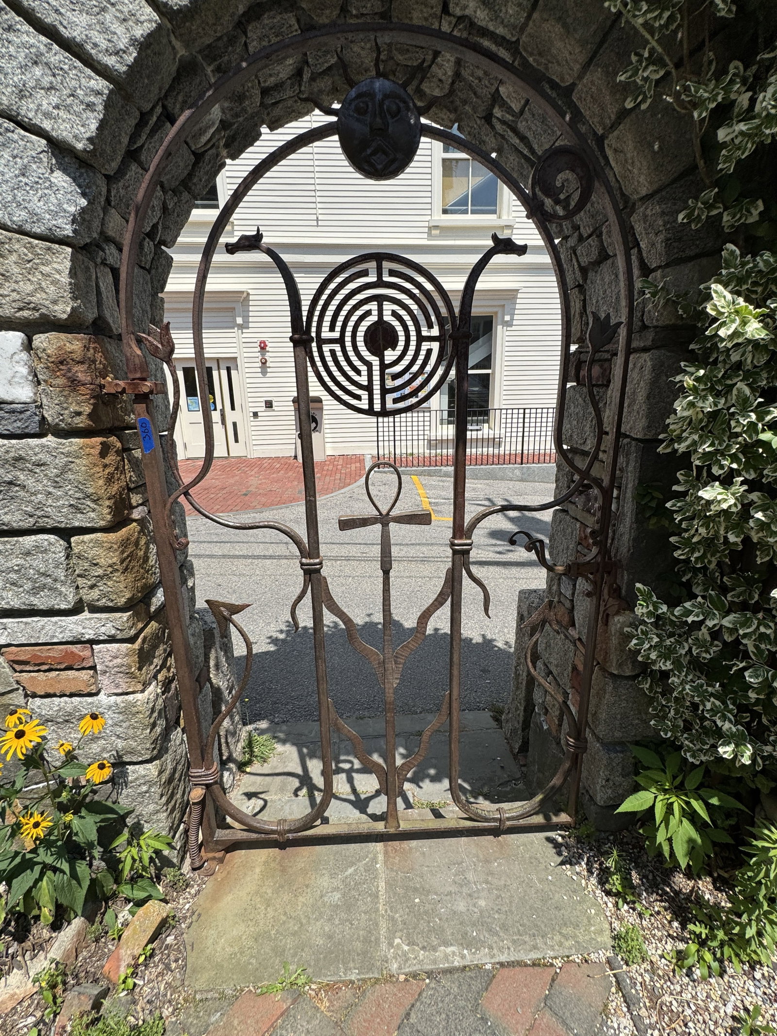 MICHAEL KACERGIS WROUGHT IRON GATE: MICHAEL KACERGIS WROUGHT IRON GATE. BUYER IS RESPONSIBLE FOR REMOVING THIS ITEM FROM THE PROPERTY. THIS ITEM MUST BE PICKED UP ON OR BEFORE FRIDAY, AUGUST 7TH, 2026 AT 4 CENTER ST IN PROVINCETOWN,