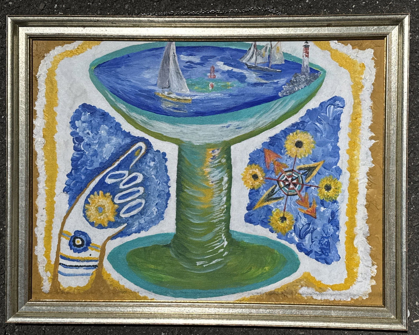 PROVINCETOWN COCKTAIL" 2009 OIL ON CANVAS SIGNED ROJO, 21" X 27.5: "PROVINCETOWN COCKTAIL" 2009 OIL ON CANVAS SIGNED ROJO, 21" X 27.5". ITEM FROM THE COLLECTION OF RONALD HAZEL