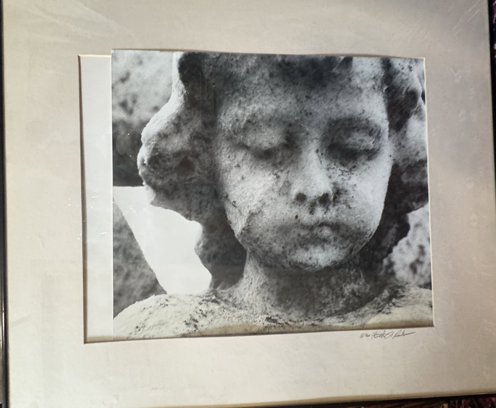KEITH ROSKO FINE ART PHOTO OF A STATUE, 24" X 28" FRAMED AND 16" X 18" SIGHT (1 of 2)