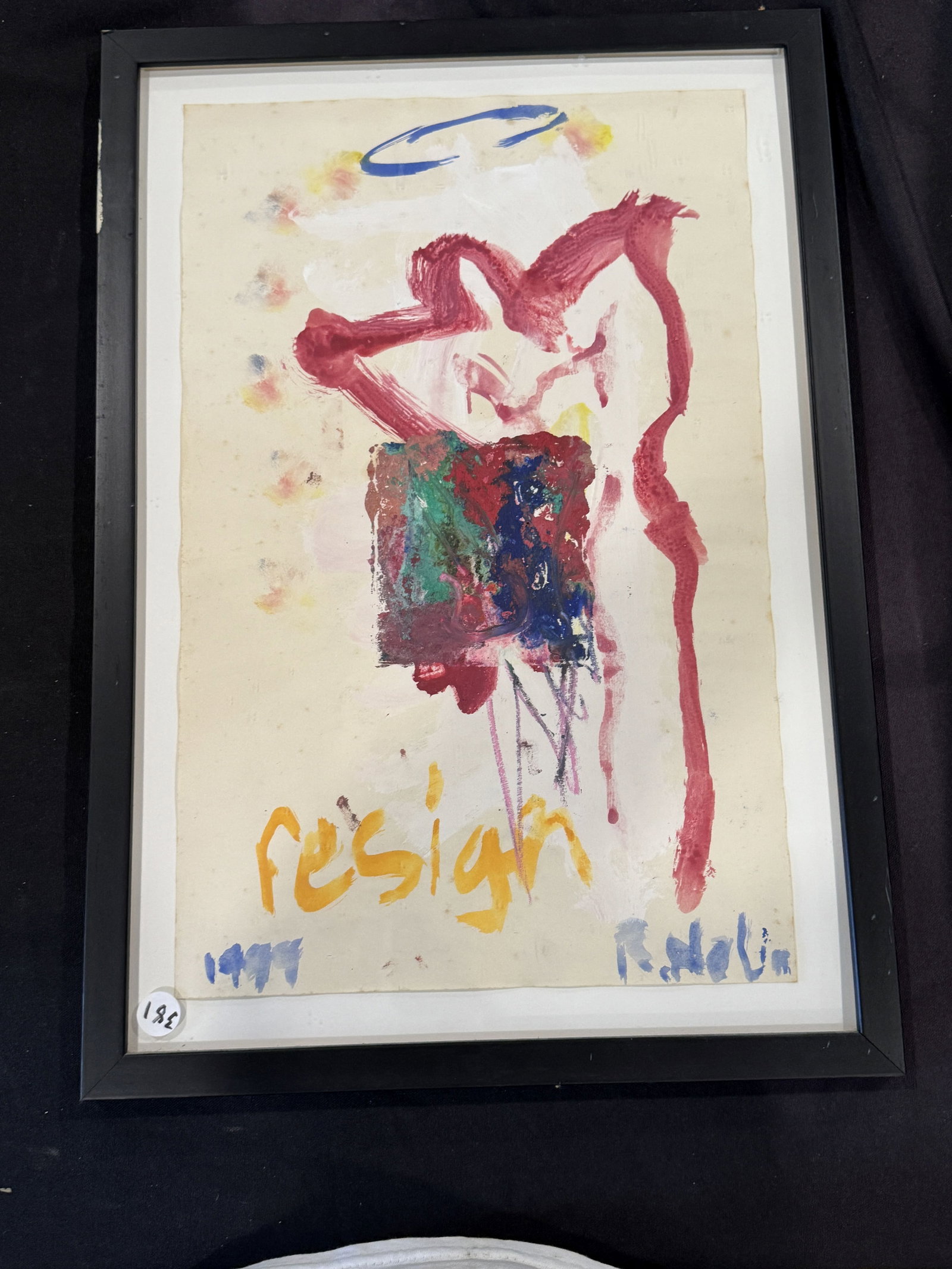 RAY NOLIN WATERCOLOR ON PAPER, 14" X 21" FRAMED AND 11" X 17" SIGHT (1 of 2)