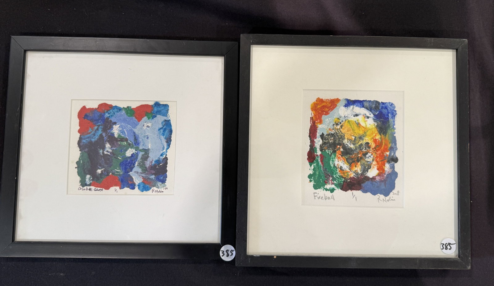 2 RAY NOLIN MONO PRINTS, 11" X 11" EACH (1 of 3)