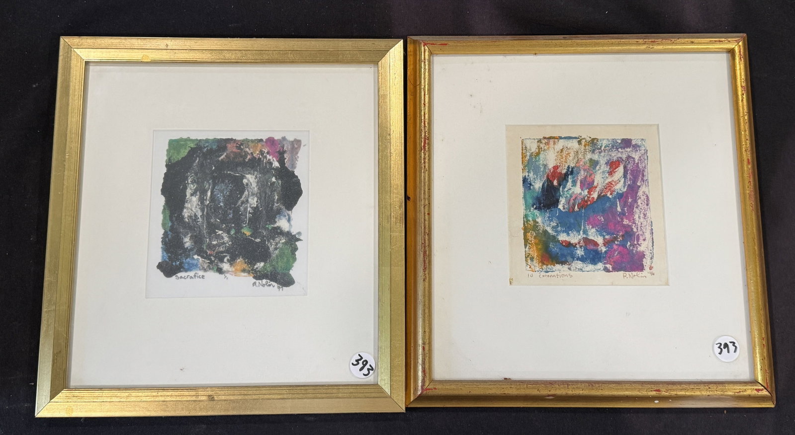 2 RAY NOLIN MONO PRINTS, 11" X 12" EACH (1 of 3)