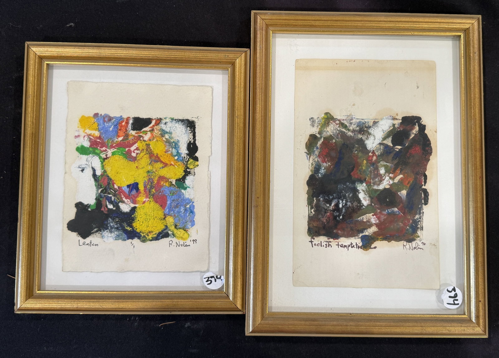 2 RAY NOLIN MONO PRINTS, 7.5" X 9" AND 8" X 11" (1 of 3)