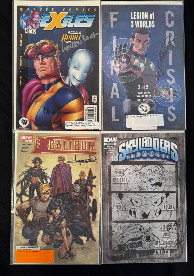 5 SIGNED COMIC BOOKS: 5 SIGNED COMIC BOOKS