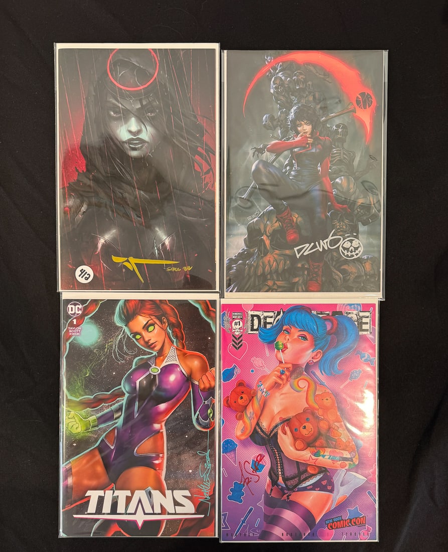 4 SIGNED COMIC BOOKS (1 of 9)