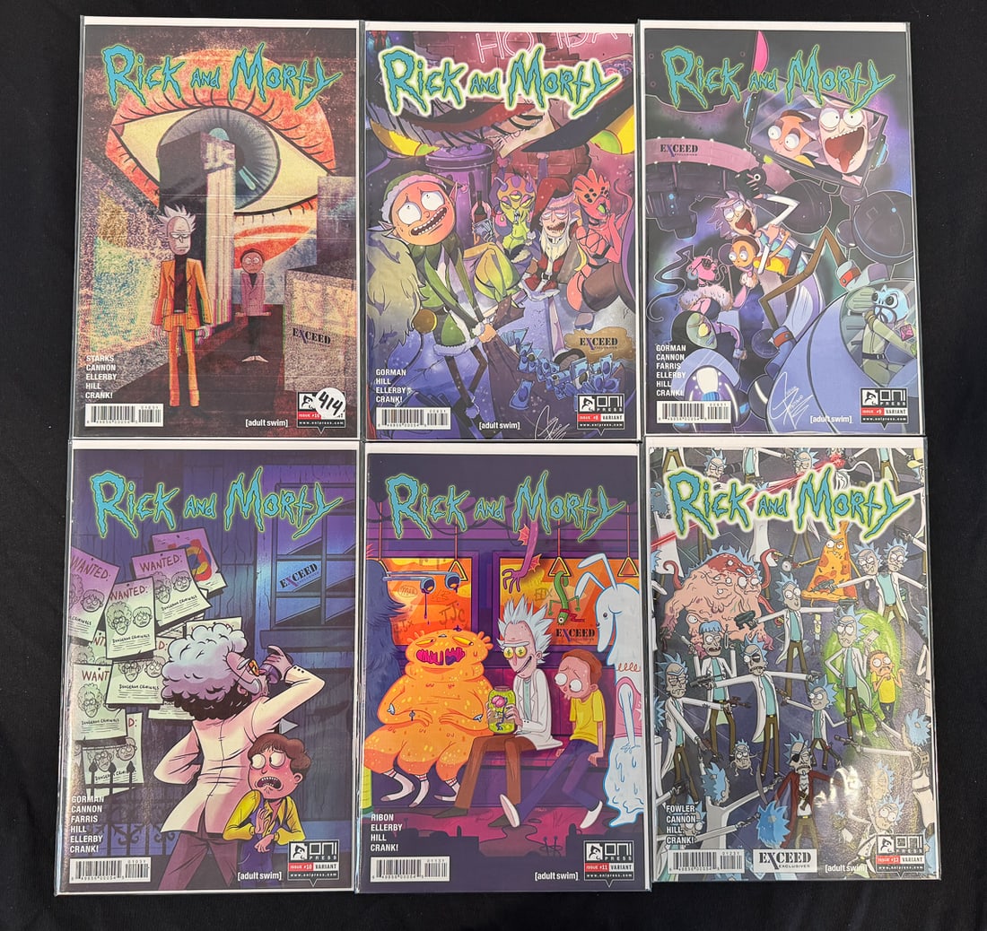 RICK AND MORTY COMIC BOOK LOT, APPROX. 11: RICK AND MORTY COMIC BOOK LOT, APPROX. 11