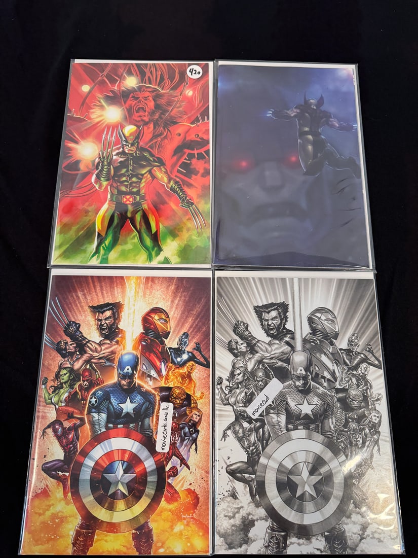 4 VIRGIN COMIC BOOKS INC. WOLVERINE AND AVENGERS (1 of 5)