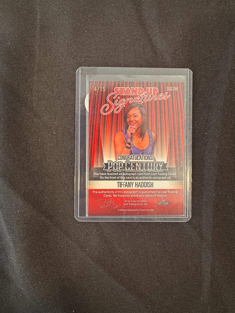 5 SIGNED POP TRADING CARDS - 11