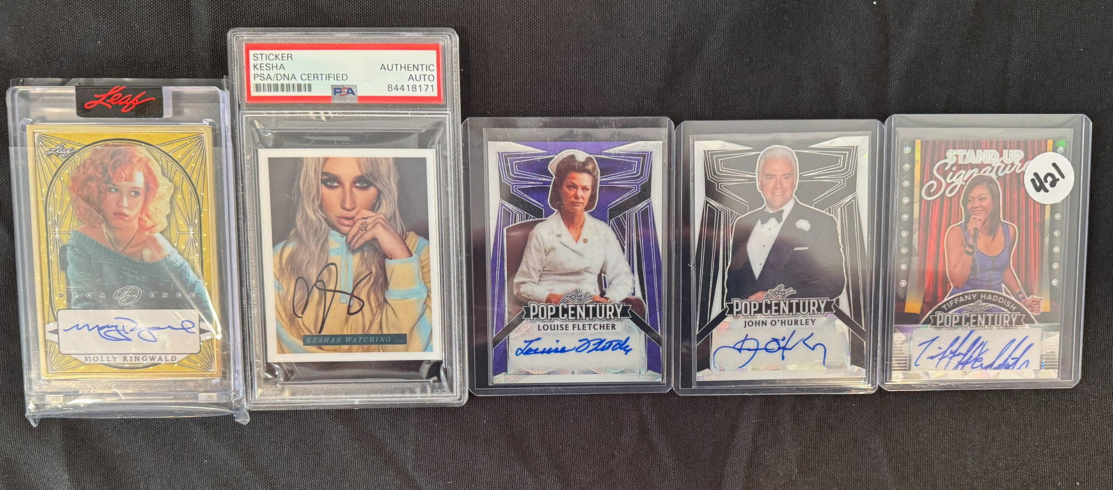 5 SIGNED POP TRADING CARDS: 5 SIGNED POP TRADING CARDS