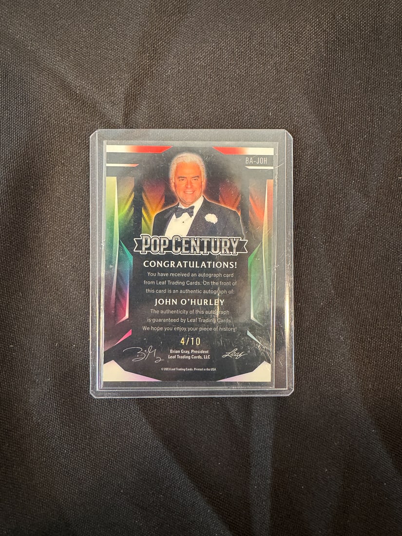 5 SIGNED POP TRADING CARDS - 9