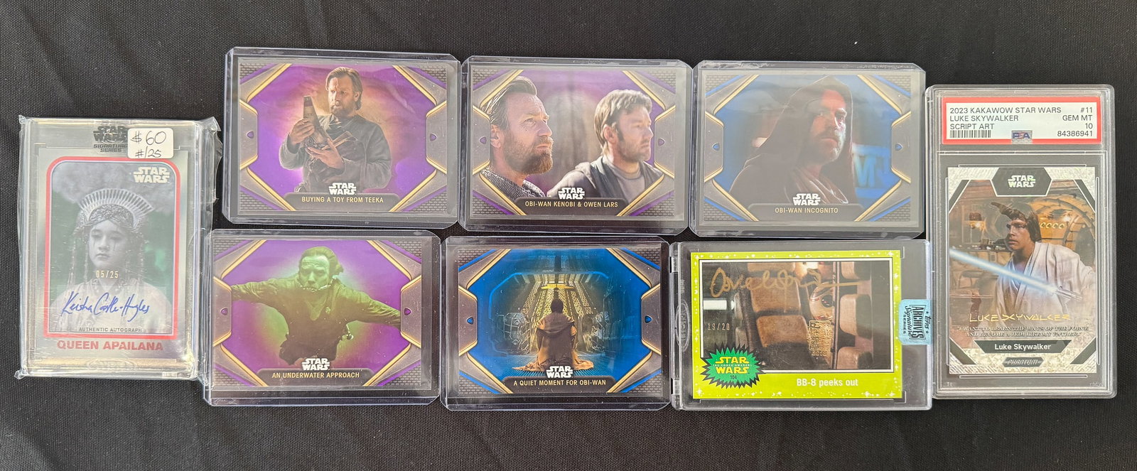 8 STAR WARS CARD, 3 SIGNED (1 of 17)