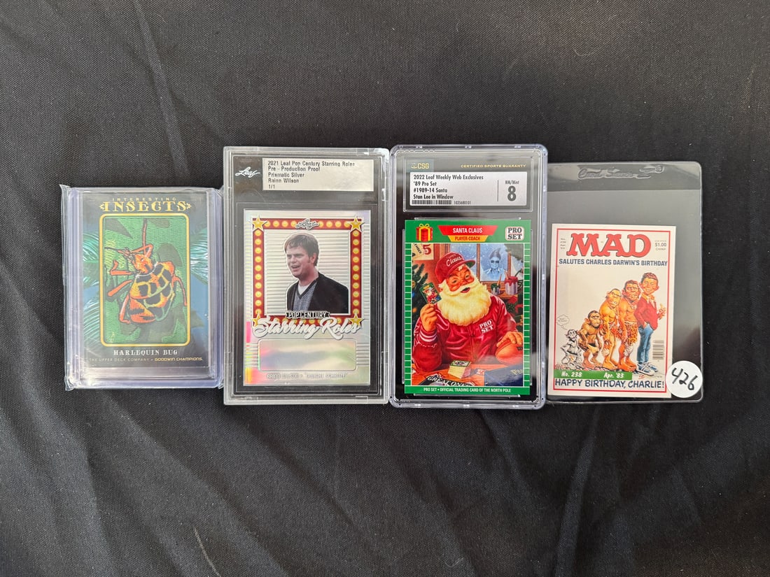 4 ASSORTED COLLECTIBLE CARDS: 4 ASSORTED COLLECTIBLE CARDS