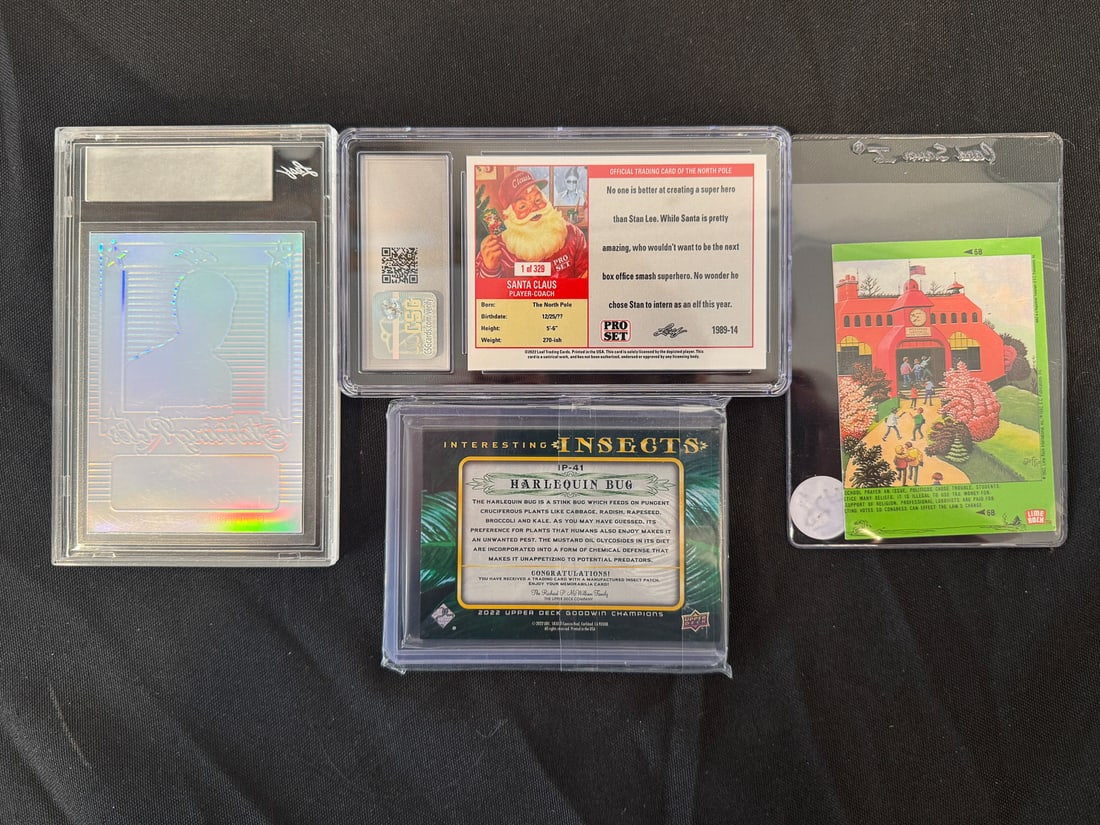 4 ASSORTED COLLECTIBLE CARDS - 2