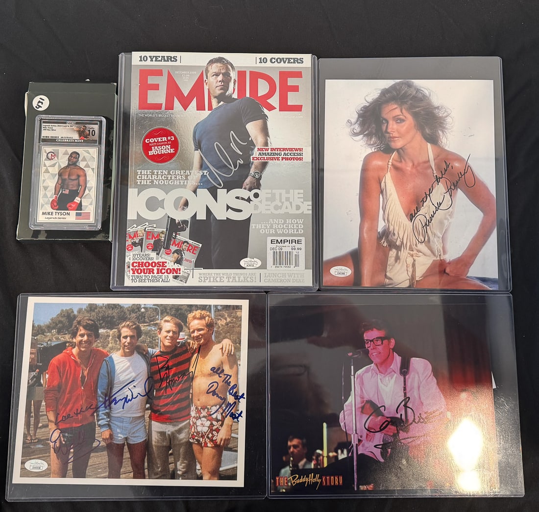 CONTEMPORARY COLLECTIBLES LOT INCLUDES MIKE TYSON CARD, 9.5" X 11" AND SMALLER (1 of 10)