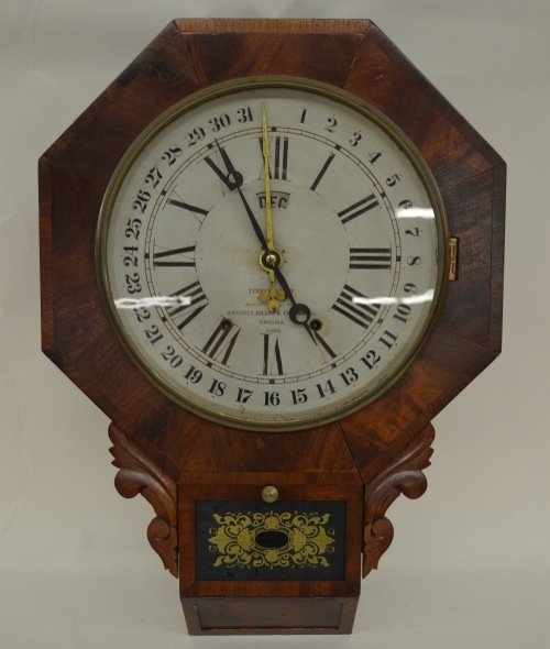 Terry's Patent Improved Calendar Clock: Terry's Patent Improved Calendar Clock, made by Ansonia. All pieces included. Good condition- no scratches, chips or major wear. 25'' x 17'' x 3 1/2''