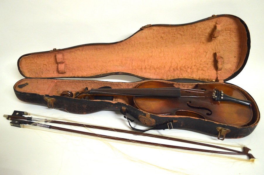French Antique Violin: J.T.L. Copy of Giovanni Grancino Violin (made in France). Includes original and modern case and 2 bows.