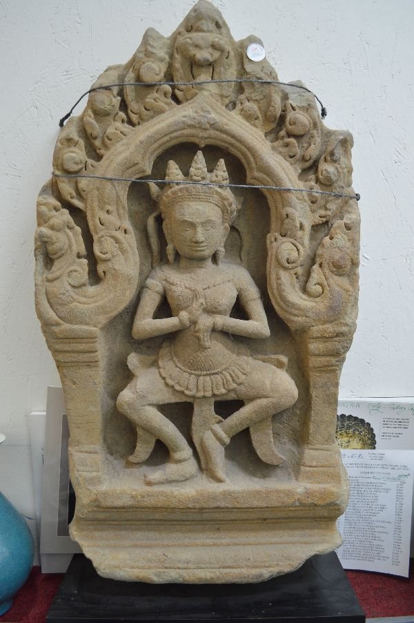 Carved Stone Chinese Buddha Tablet. 31'' x 17'': Carved Stone Chinese Buddha Tablet. 31'' x 17''. Good condition.