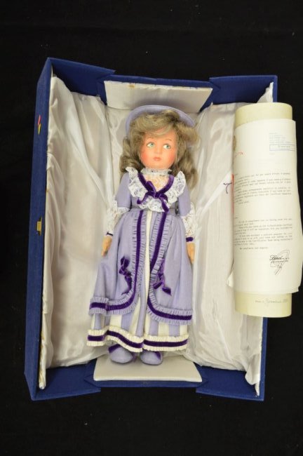LENCi DOLL w/VIOLETTA, ORIGINAL BOX & CERTIFICATE OF: LENCI DOLL w/VIOLETTA, ORIGINAL BOX & CERTIFICATE OF AUTHENTICITY