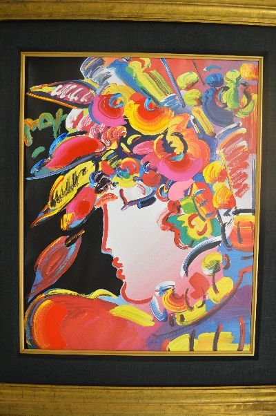 PETER MAX PRINT "BLUSHING BEAUTY" 22.5" X 28.5": PETER MAX PRINT "BLUSHING BEAUTY" 22.5" X 28.5"