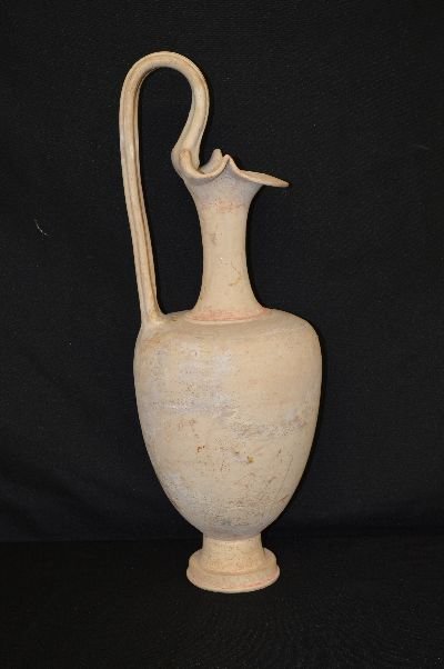 250 BC GREEK POTTERY AMPHORA TRETAL OINOCHOE, c.250BC: 250 BC GREEK POTTERY AMPHORA TRETAL OINOCHOE, c.250BC 20.5"x7.5"